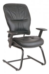 Office Star Space Series Leather Guest chair